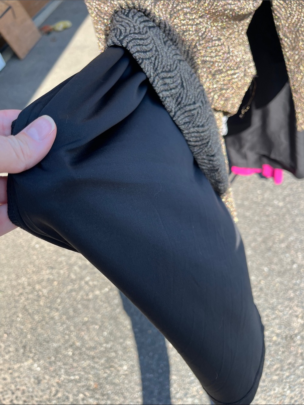 Gold on black dress - Picture 5 of 6